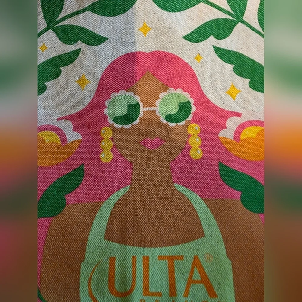 Ulta Stylish Canvas Tote Bag with Artistic Design